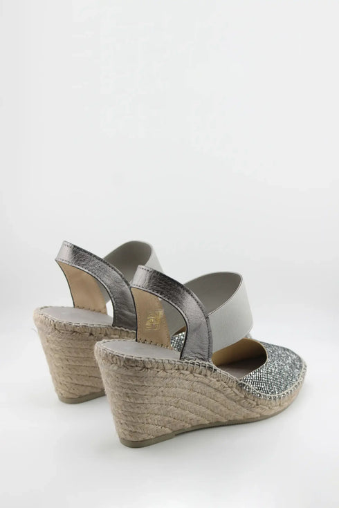 Juncal Aguirre Glitter Espadrille Wedge